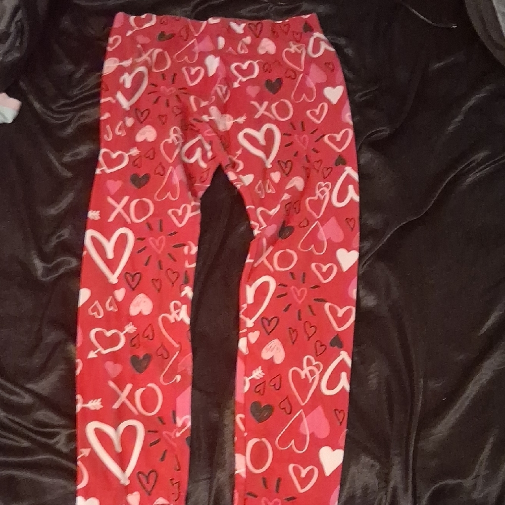 Playful Heart and XO Patterned Kids Leggings